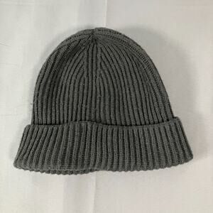 H&M Gray Ribbed Knit‎ Beanie Hat One Size Unisex Winter Casual